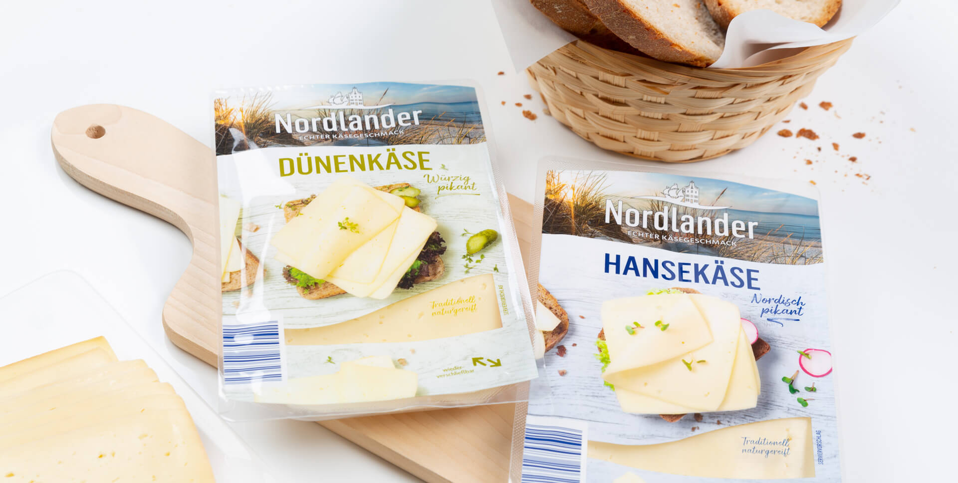 Konzeption und Gestaltung der neuen Käse-Marke Nordlander